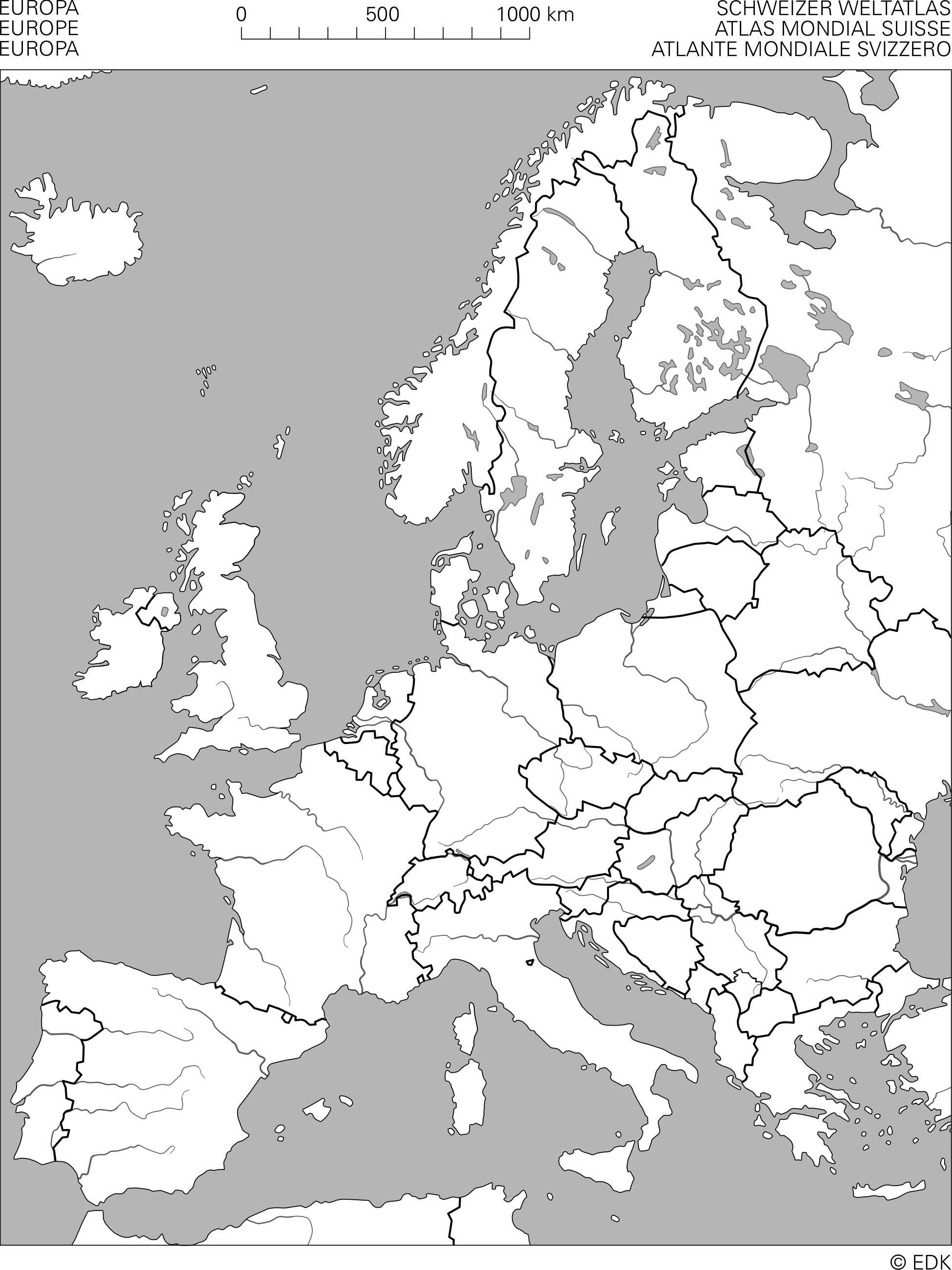 Stumme Europakarte