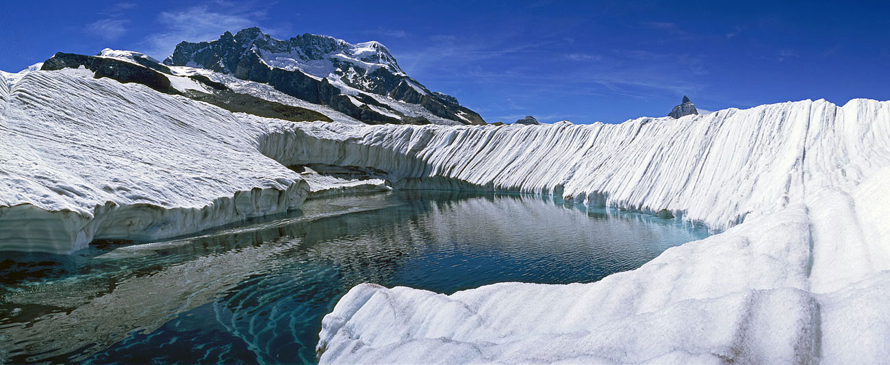 Gornergletscher, meltwater lake