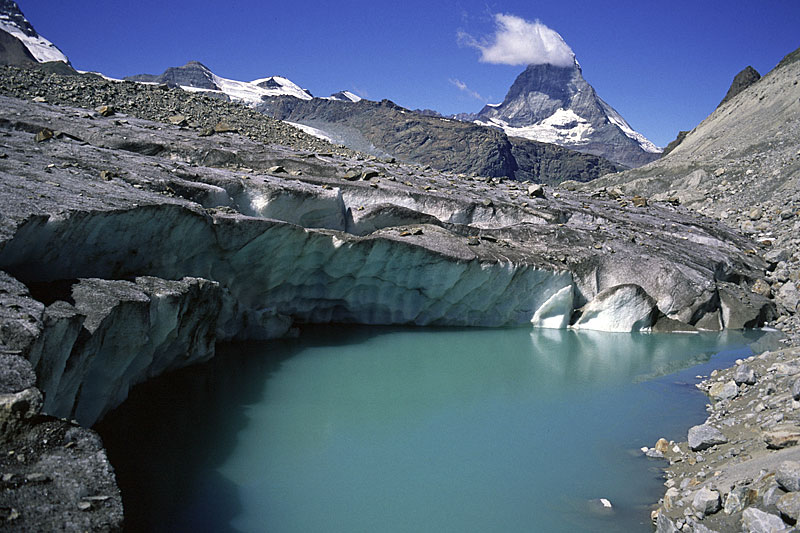 Gornergletscher, randglazialer See