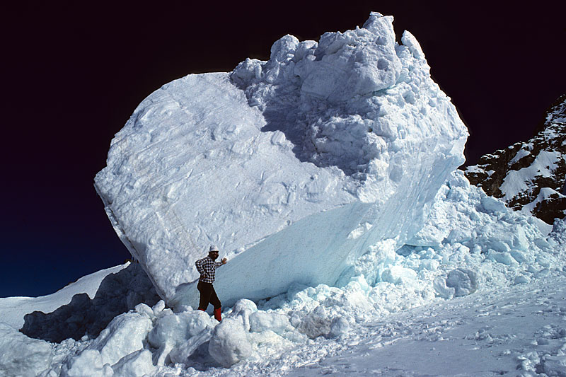Large ice avalanche from Mnch
