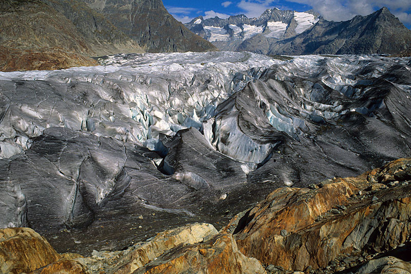 At the glacier margin
