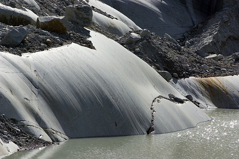 Gletscherschliffe beim neuen Gletschersee
