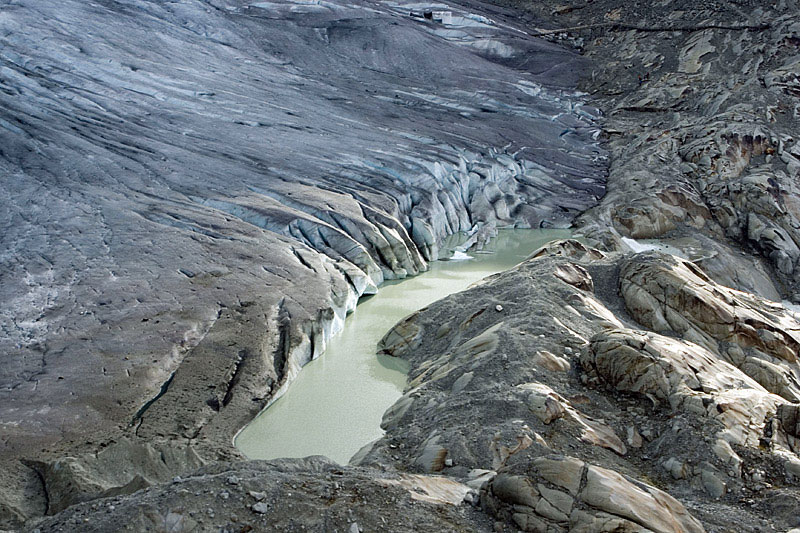 Tiefblick auf die Gletscherseen