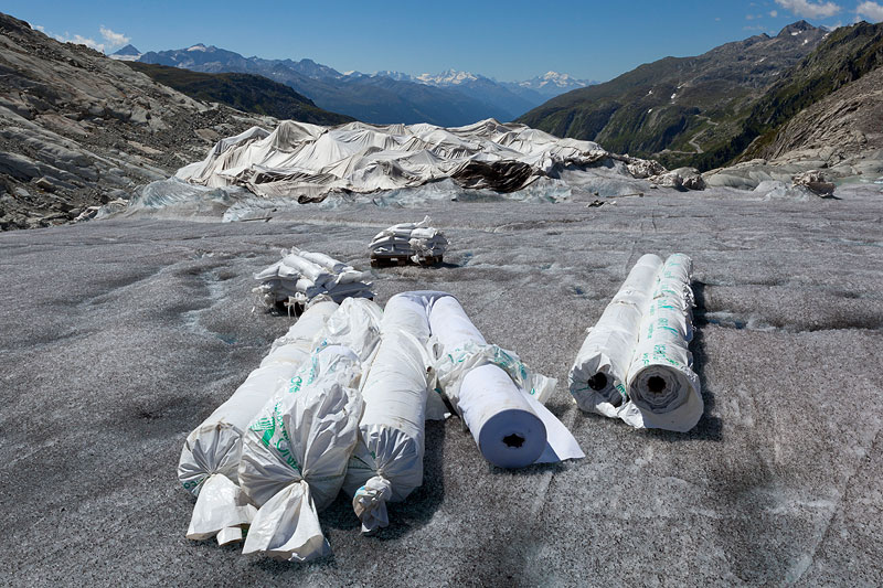 Rhonegletscher, new glacier lake, glacier recession