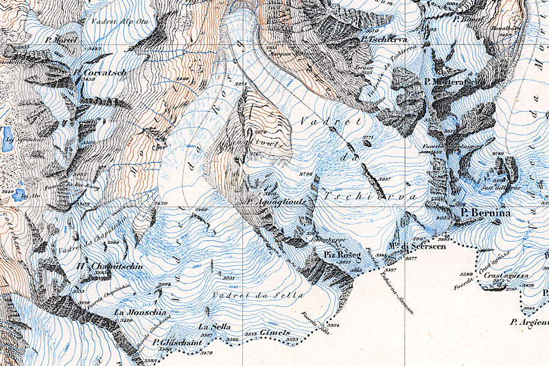 Panoramafoto und Siegfriedkarte von 1877