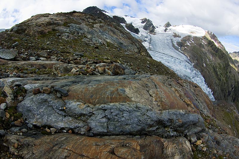 Gletscherschliffe am Triftgletscher, 15. August 2007