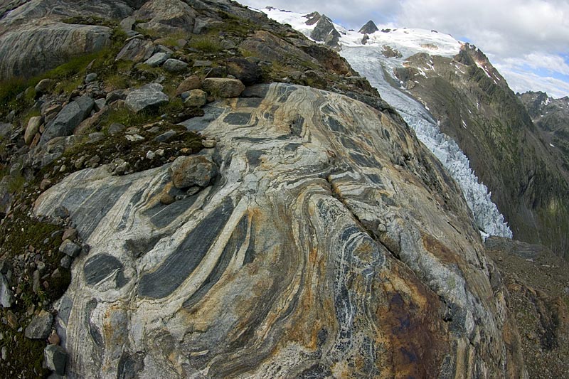 Glacially eroded bedrock near Triftgletscher, 15. August 2007