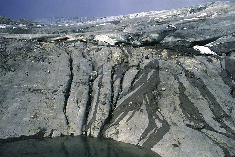 Glacier de Tsanfleuron, limestone erosion