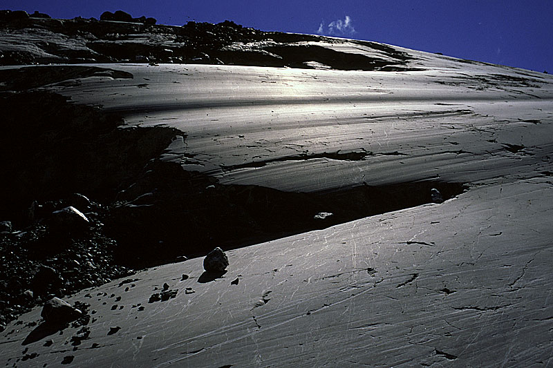 Glacier du Tsanfleuron, Gletscherschliff