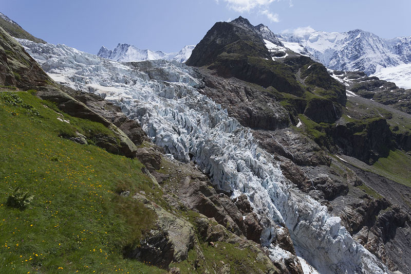 Eisfall, Gletscher