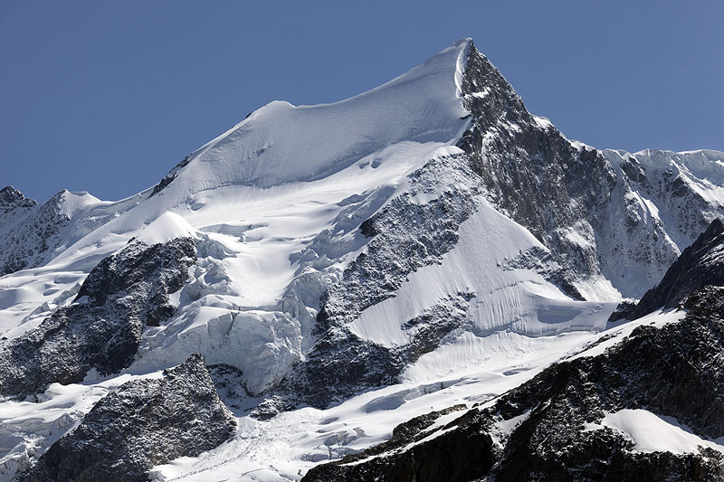 Gletscher, Bergschrund, Eiswand, Ochs, Kleines Fiescherhorn