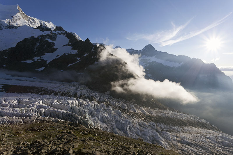 Eisfall, Eiger, Obersch Ischmeer, Gletscher