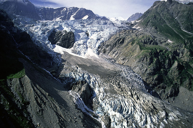 Unterer Grindelwaldgletscher, aerial photo