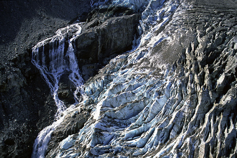 Unterer Grindelwaldgletscher, aerial photo