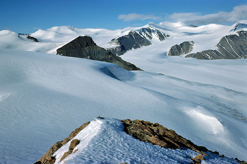 Crusoe Glacier: Mitte und Nordteil
