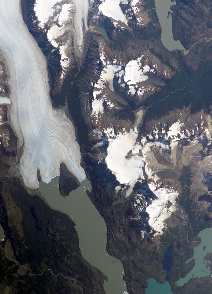 Satellite image Patagonia, Glaciar Grey