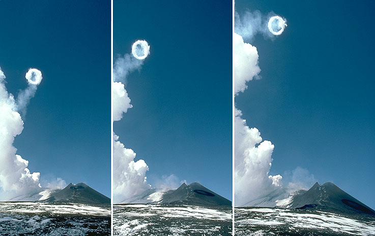 Universi di ghiaccio e di anelli sull'Etna: Foto e Video (23-25.2.2000)