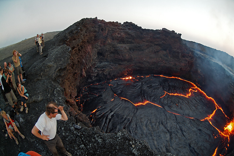 The lava lake in January 2011