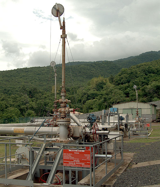 Geothermale Energie von Bouillante, Guadeloupe