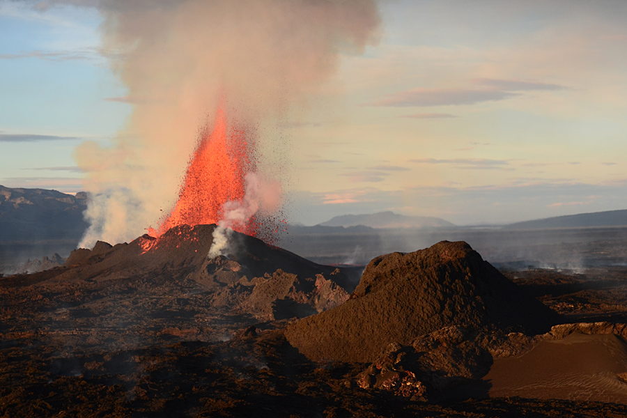 Eruzione del Bardarbunga: Fontane di lava