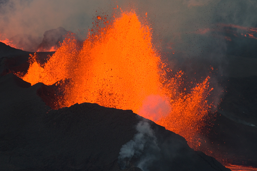 Eruzione del Bardarbunga: Fontane di lava