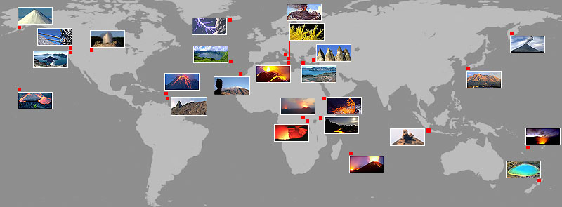 World Map Of Volcanoes