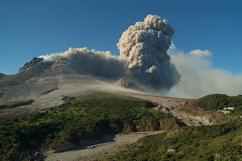 Pyroclastic flows in Aymer's Ghaut (29 Jan - 1 Feb 2010)