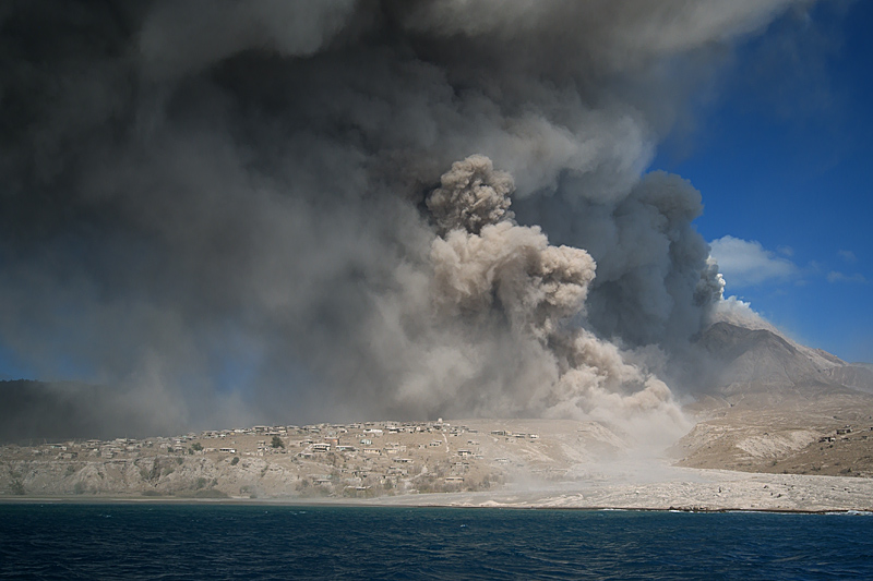 Pyroclastic flows in Aymer's Ghaut (29 Jan - 1 Feb 2010)