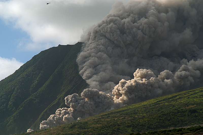 Pyroclastic flows in Tar River Valley (27 - 29 Jan 2010)
