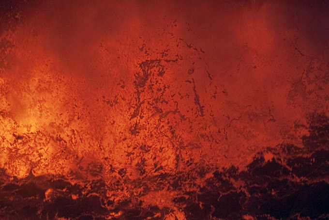 Storm in the Lava Lake