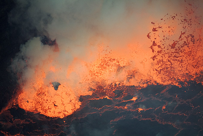 Storm in the Lava Lake