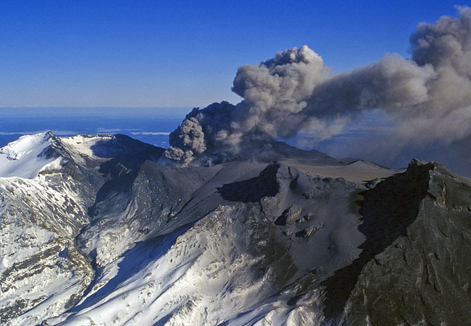 Eruption of Ruapehu June 1996