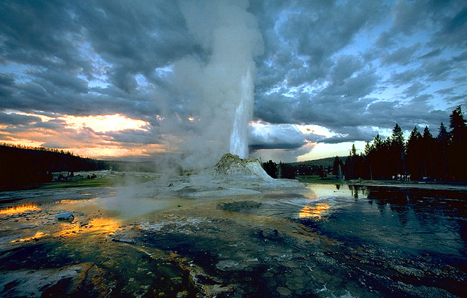 The sky above Yellowstone