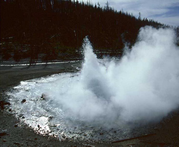Geyser eruptions: Photos