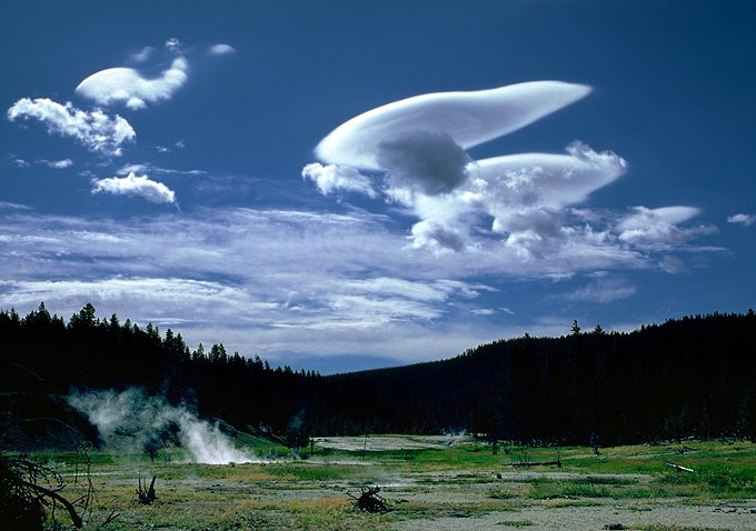 The sky above Yellowstone
