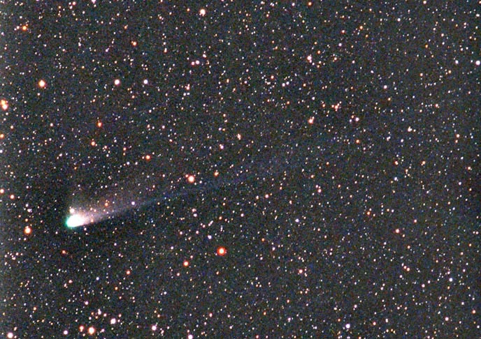 A Comet and many Star Clusters  May 2004