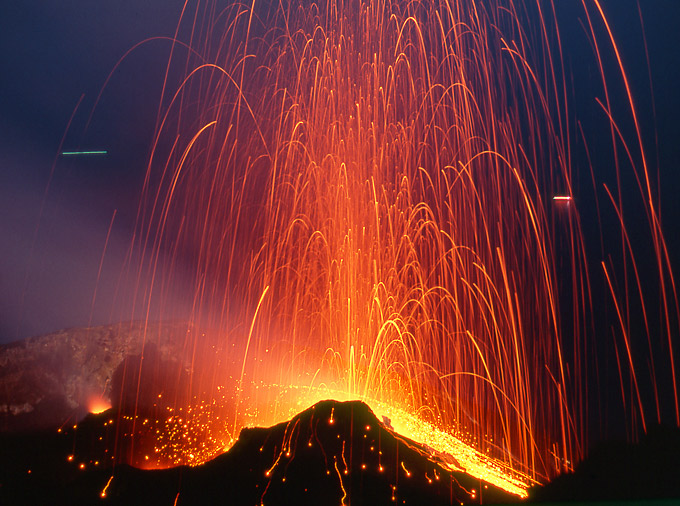 11.-15. Oktober 2005: Die Eruptionen vom Pizzo aus gesehen