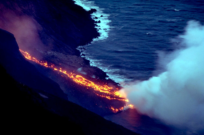 Lava In Water