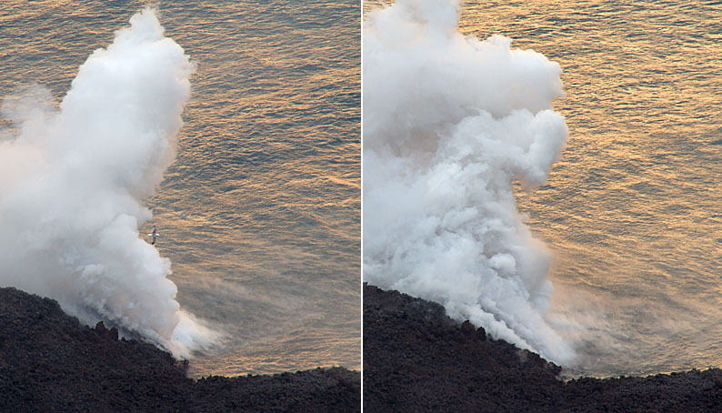 4.-11. March 2007: Phreatic Explosions at the Lava Delta
