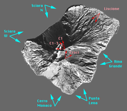 Crateri e eruzioni 1996