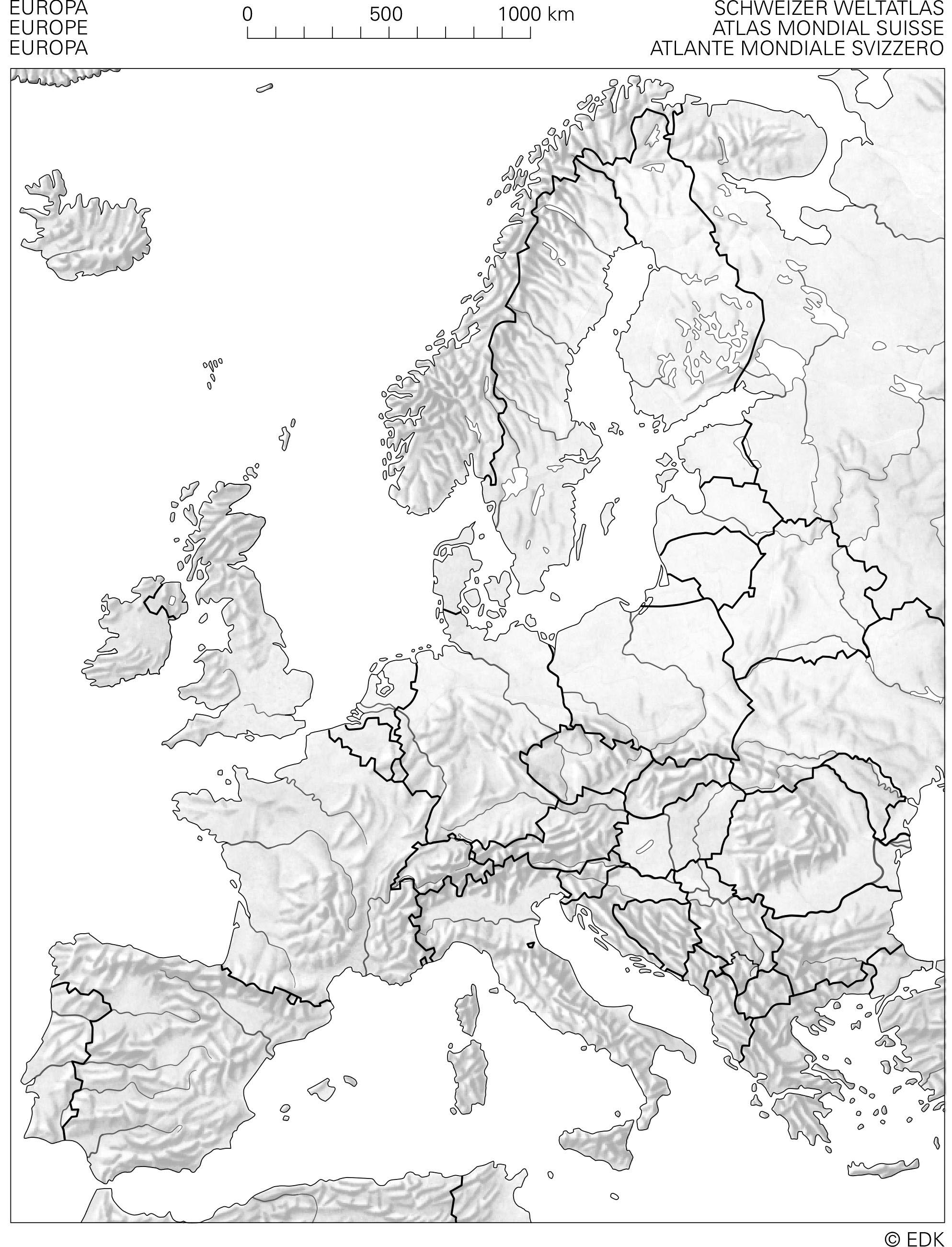 Stumme Karte Europa Zum Ausdrucken | filmgroephetaccent