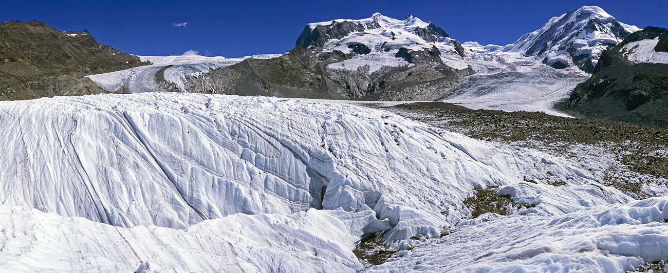 Gornergletscher, Monte Rosa, Lyskamm Gornergletscher, Monte Rosa, Lyskamm