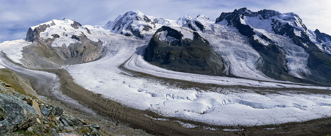 Gornergletscher, Monte Rosa, Breithorn Gornergletscher, Monte Rosa, Breithorn