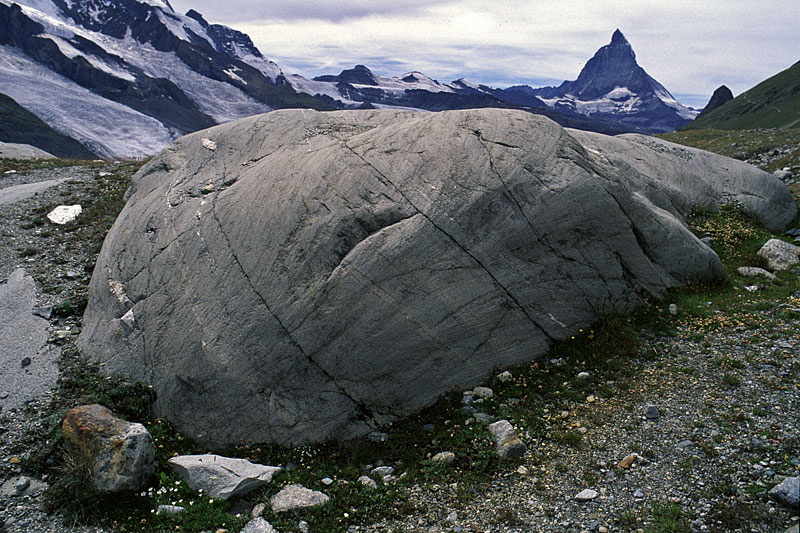 Gornergletscher, striae