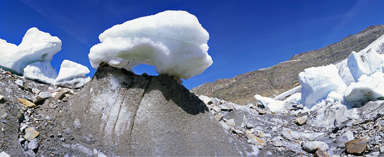 Gornergletscher, Eisberge