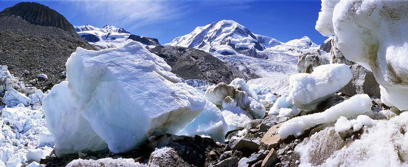 Gornergletscher, Eisberge