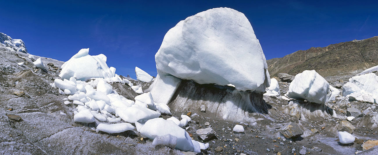 Gornergletscher, Eisberge