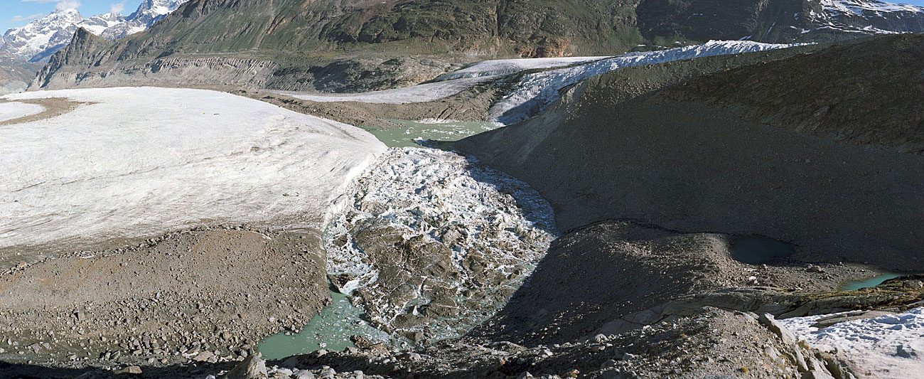 Gornergletscher, Gornersee Gornergletscher, Gornersee