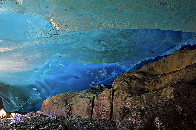 At the glacier margin