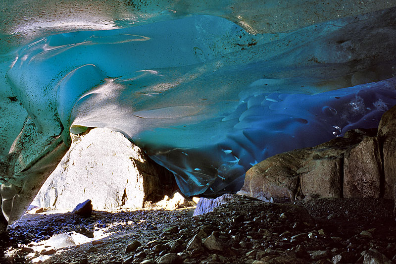 At the glacier margin